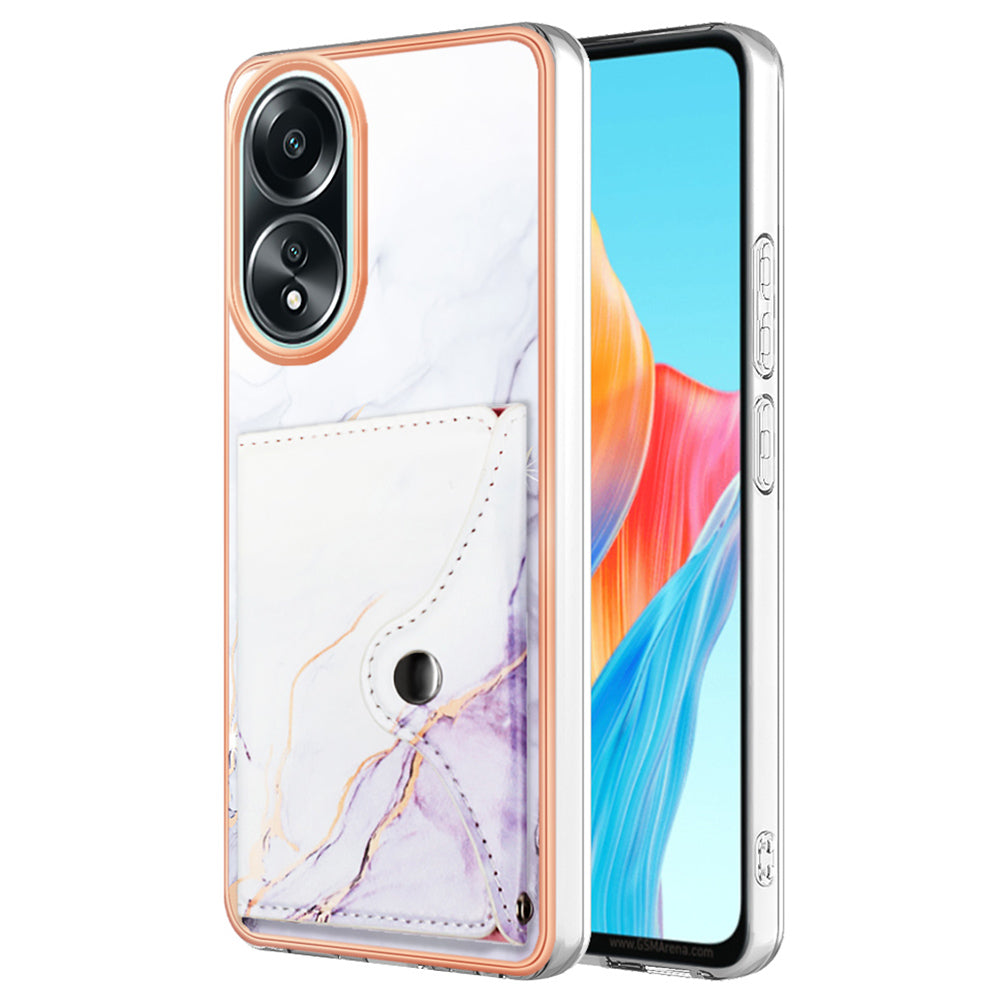 YB Leather Coating Series-9 for Oppo A58 4G Case Card Holder Leather+TPU IMD Protective Cover YB Leather Coating Series-9 for Oppo A58 4G Case Card Holder Leather+TPU IMD Protective Cover